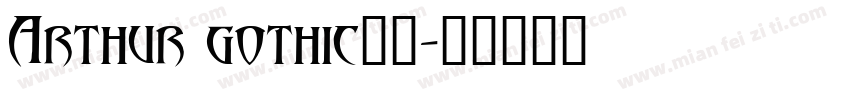 Arthur gothic字体字体转换